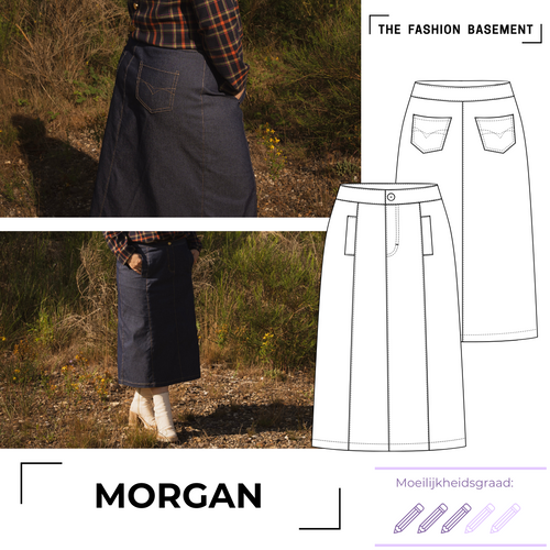 Modelpatroon rok Morgan van "The Fashion Basement"